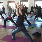 Yoga klass på g